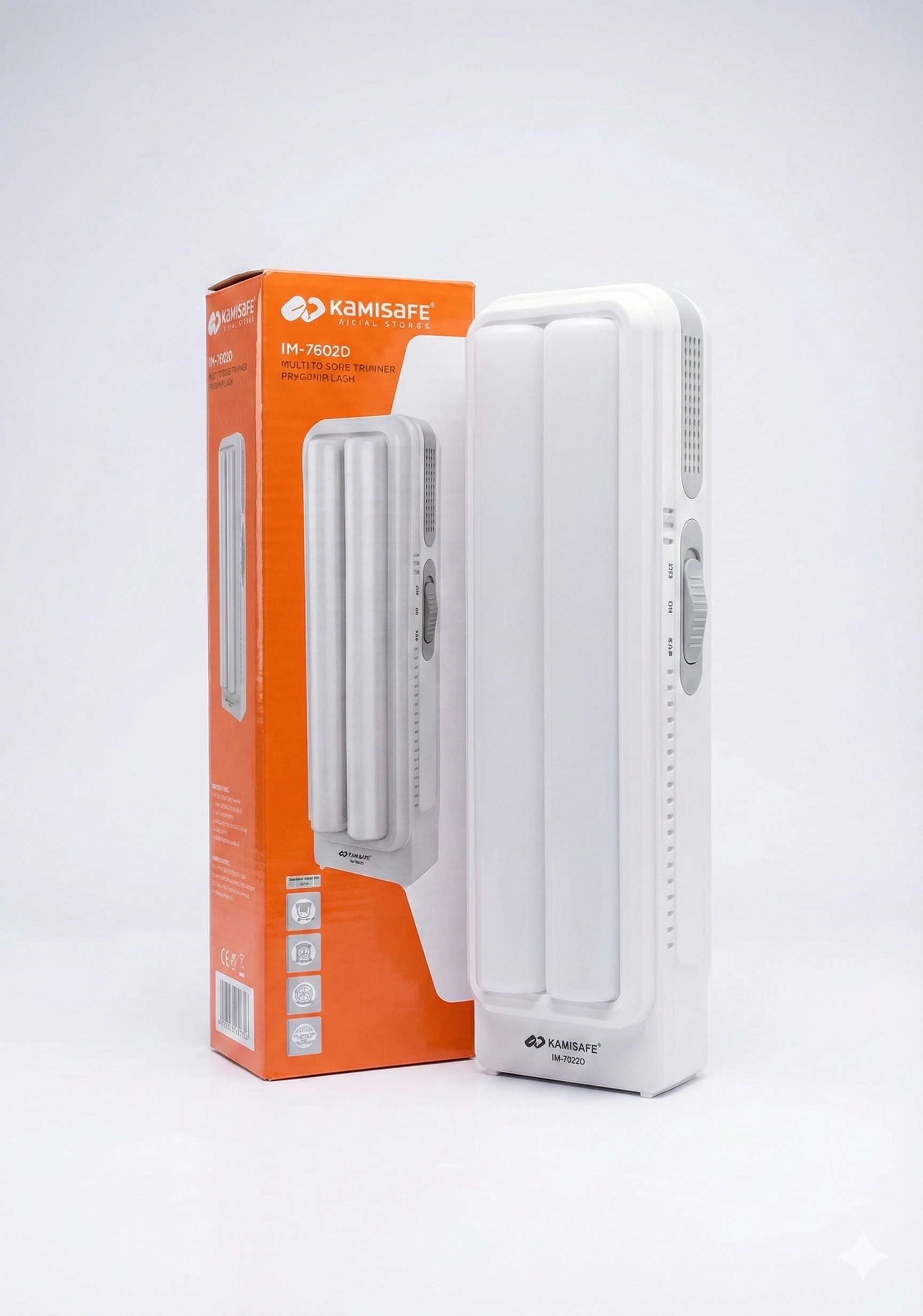 Kamisafe KM-7602 60 ledli uzun çubuk tip şarjlı ışıldak ve tezgah altı lamba