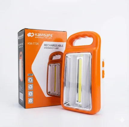 Kamisafe KM-7726 60 ledli şarjlı dev panel ışıldak ve acil durum lambası