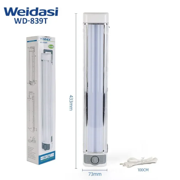 Weidasi WD-839T 84 LED'li Şarjlı Profesyonel Işıldak - Yüksek Kapasiteli Batarya - Görsel 5
